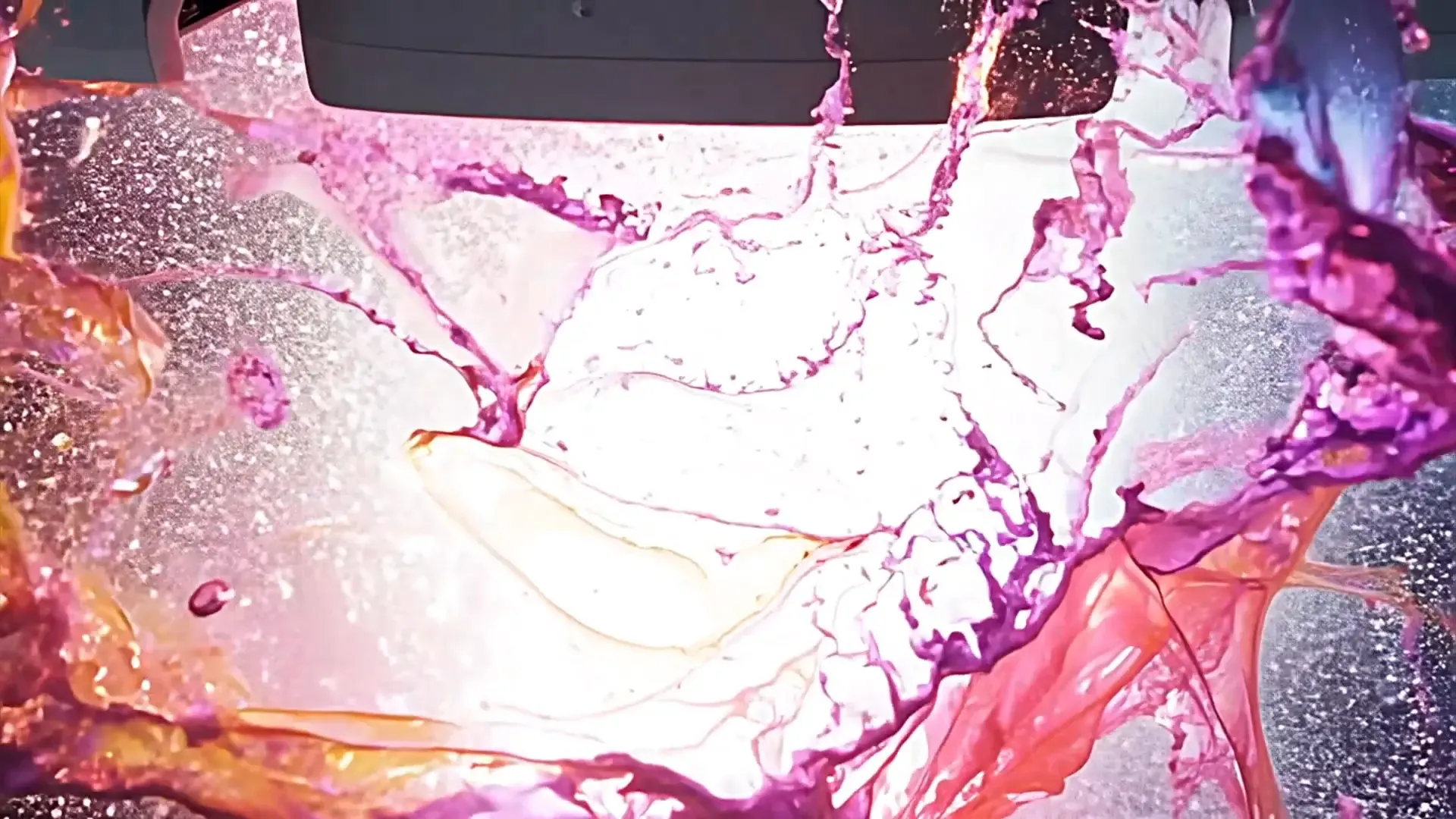 Creative Colorful Liquid Splash Overlay